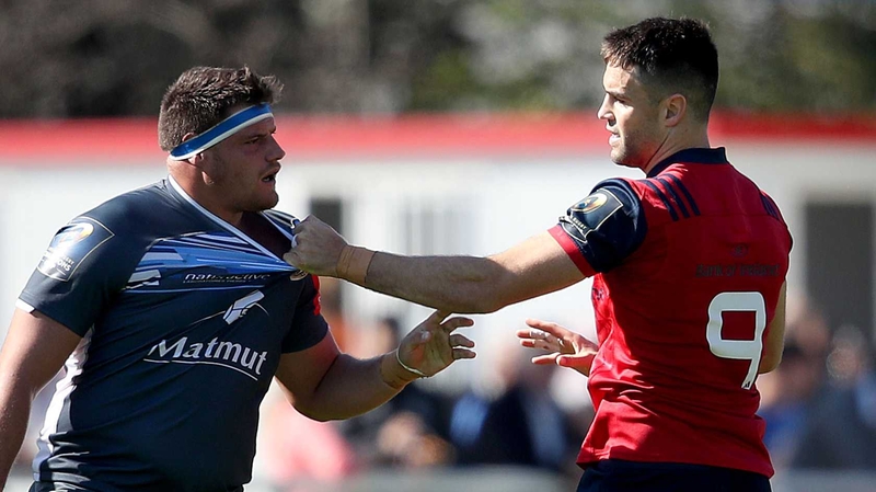 Conor Murray gets to grips with an opponent