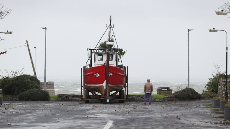 Watching the weather at Carrigaholt, Co Clare