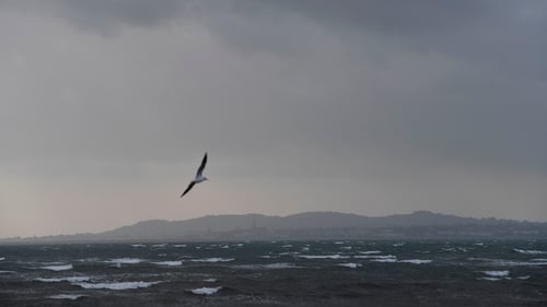 Hurricane Ophelia over Dublin Bay