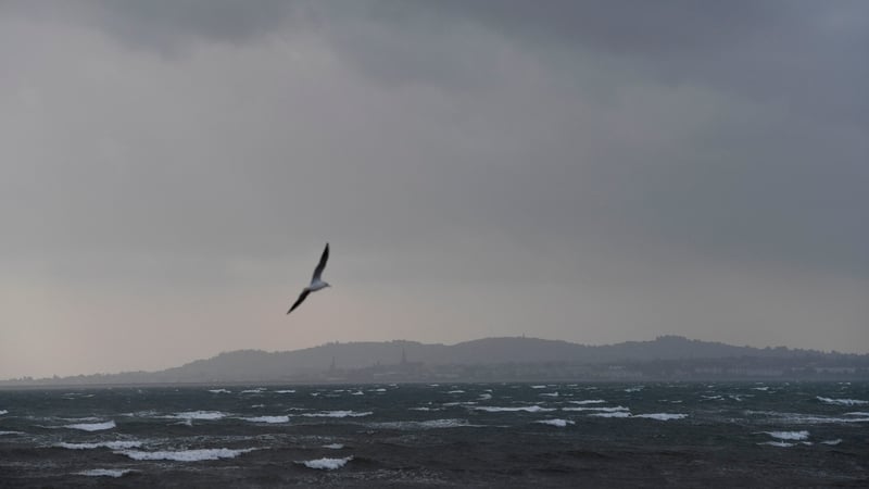 Hurricane Ophelia over Dublin Bay