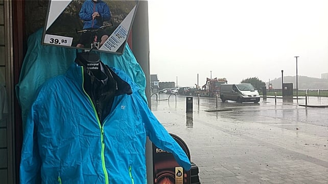 Items for sale but few shoppers in Westport, Co Mayo