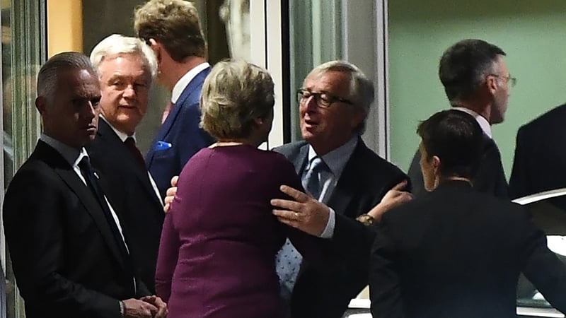 Theresa May travelled to Brussels for talks with Jean-Claude Juncker