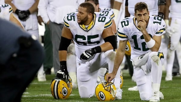 Donald Trump has continued to rail at the symbolic kneeling