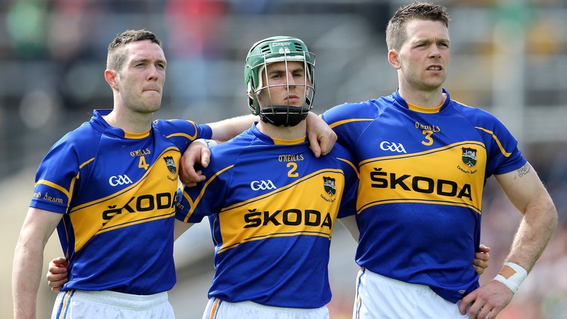 Michael Cahill (L), Cathal Barrett (C) and Padraic Maher (R)