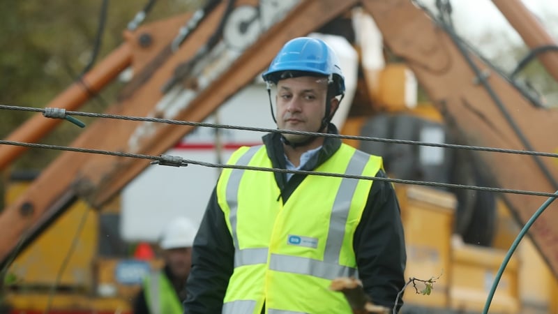 Leo Varadkar was visiting storm-hit areas in Co Kildare