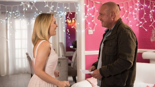 Cindy and Dirk are loved-up on Hollyoaks