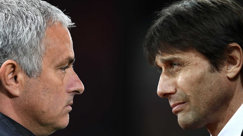 Antonio Conte (R) is not happy with Jose Mourinho's latest comments