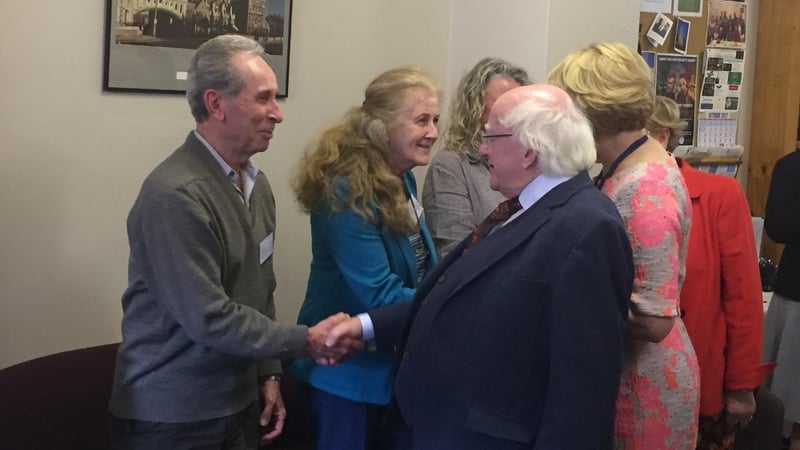 President Michael D Higgins and his wife visited the Irish Support Agency in Bondi