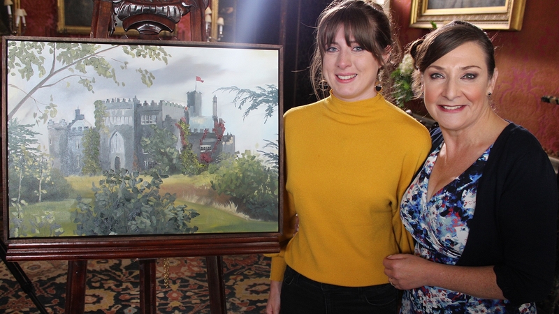 Painting The Nation winner Hazel Higgins, with presenter Pauline McLynn