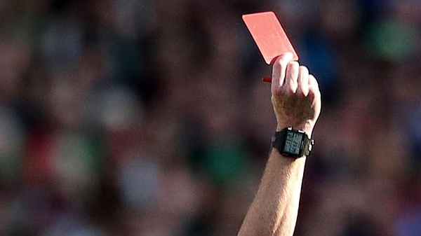 The red card made a frequent appearance at Castlebellingham today
