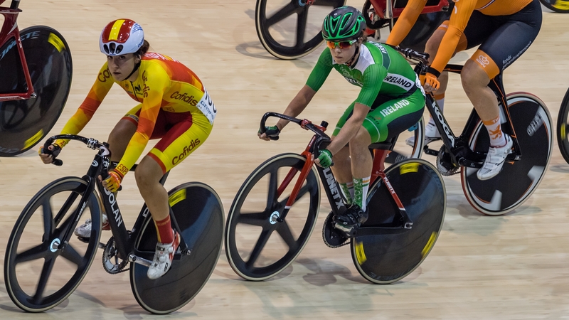 Lydia Gurley (R) finished fourth