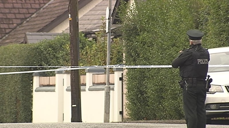 The scene in Finaghy was cordoned off by police