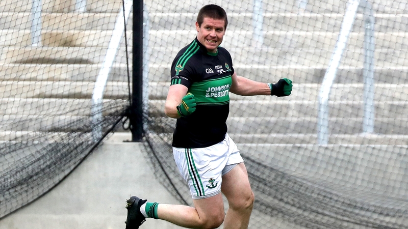 Nemo's Adrian Grainey celebrates a goal