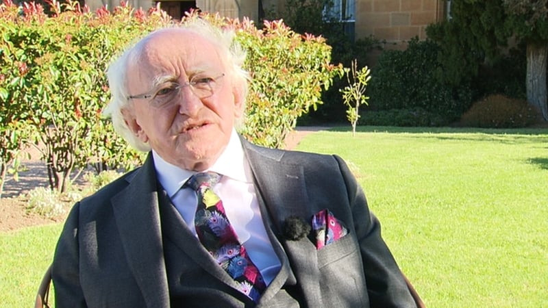 President Michael D Higgins says he will make a decision on a second term in fullness of time
