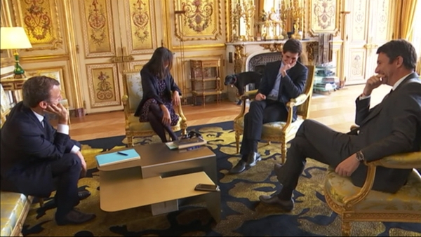 Nemo urinated on an ornate fireplace at the Élysée Palace