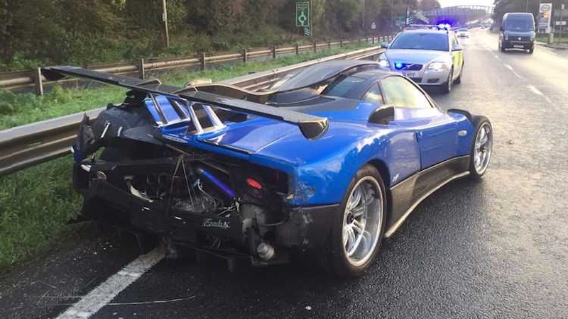 The Zonda costs about £1.5 million in the UK. Police want to know what happened this one.