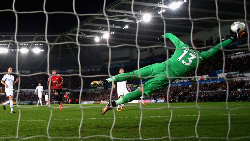 Jesse Lingard scores his second goal past Kristoffer Nordfeldt