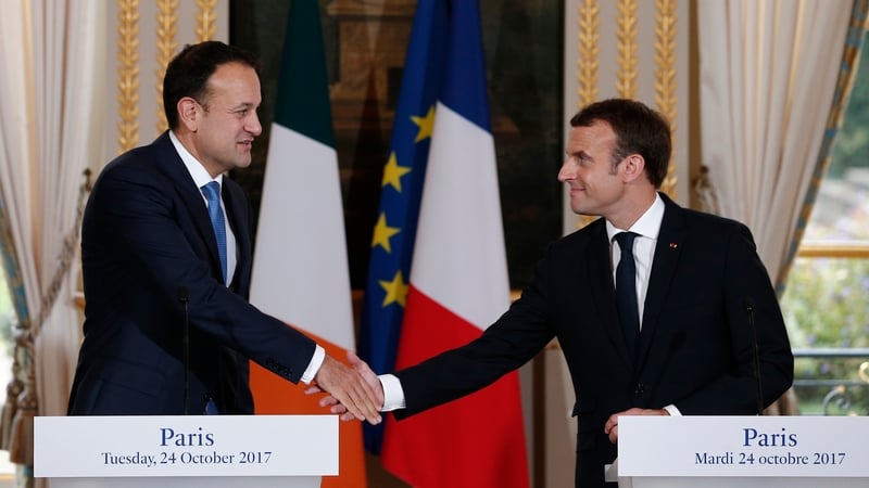 Two leaders held their first formal meeting at the Elysée Palace