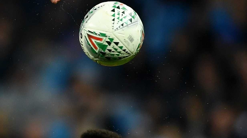 The ball in question in flight