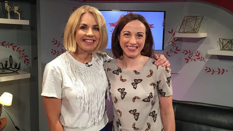 Taragh Loughrey-Grant with HSE Dietician Helen Ryan