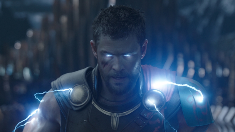 The eyes have it - Chris Hemsworth in Thor: Ragnarok