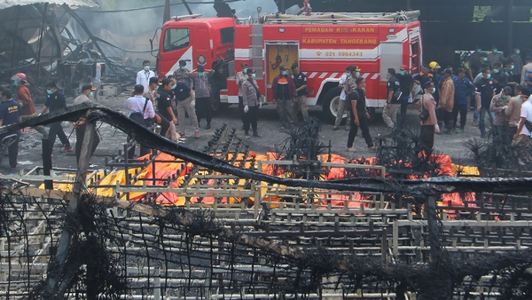 Emergency services at the scene