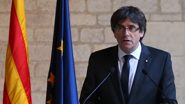 Catalan leader Carles Puigdemont was expected to announce an election