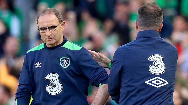 Martin O'Neill (l) with assistant manager Roy Keane