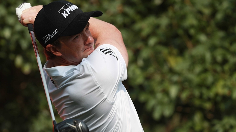 Paul Dunne started on the back nine