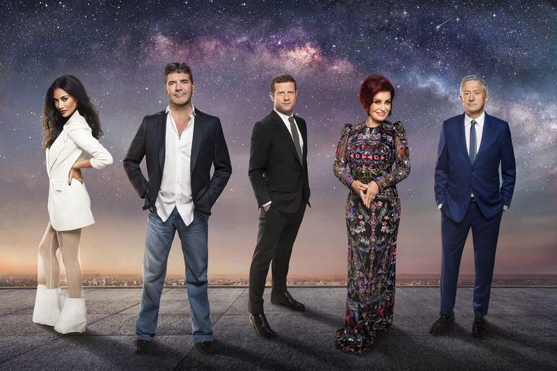 Simon Cowell and The X Factor crew