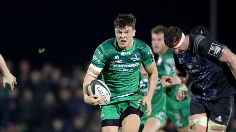 Tom Farrell scores a try for Connacht