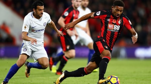 Jordan Ibe (R) was a £15m signing from Liverpool