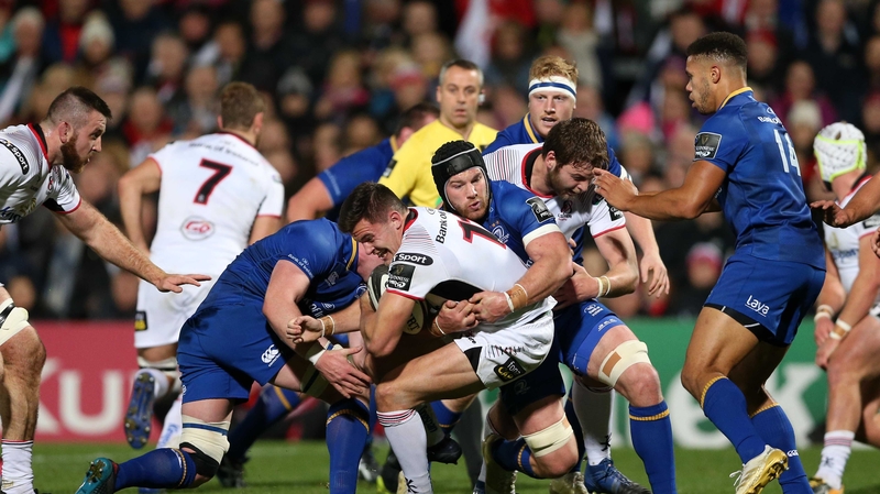 Sean O'Brien tackles Jacob Stockdale