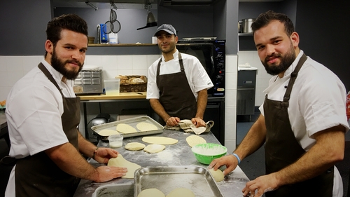 Brothers Mhd Ahyam Orabi (26) and Ahmad Orabi (25), together with Amer Marai (28), are taking part in the 'Far-Fetched Dinner' event in Galway