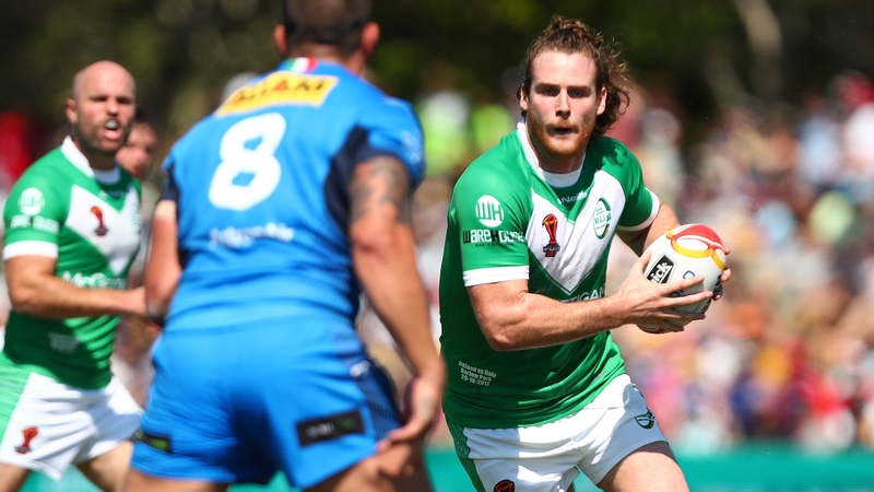 Anthony Mullally in action for Ireland vItaly in the World Cup opener