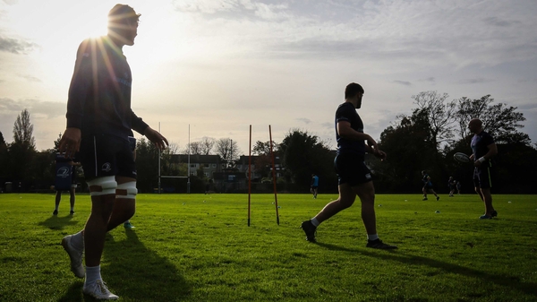 Leinster trained at UCD this morning