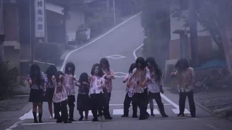 The video includes shots of zombies (Pic: YouTube)