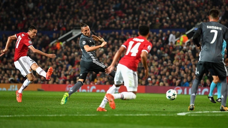 Nemanja Matic's shot led to a bizarre Manchester United goal