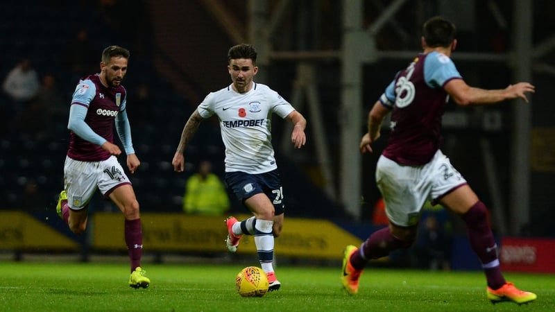 Sean Maguire started for Preston in the home defeat to Aston Villa