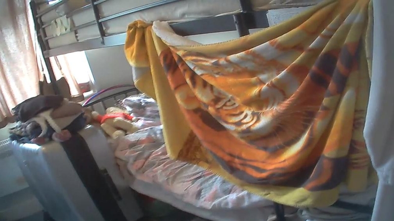 One of the bedrooms in 12-14 Old County Road.