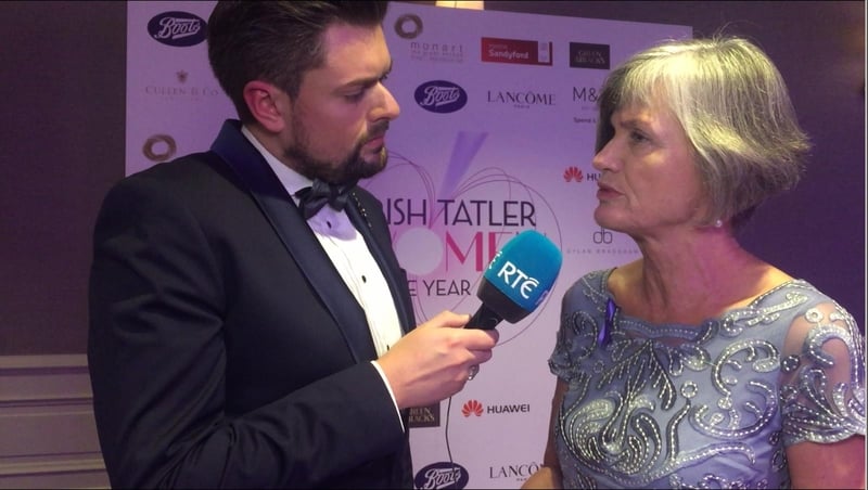 James Patrice spoke with Margaret Martin, Director of Women's Aid at the 2017 Women of the Year Awards.