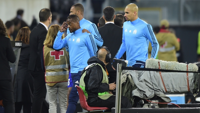 Patrice Evra hopefully won't be kicking any West Ham supporters