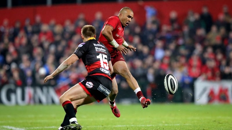 Simon Zebo scored the second of seven tries for the hosts