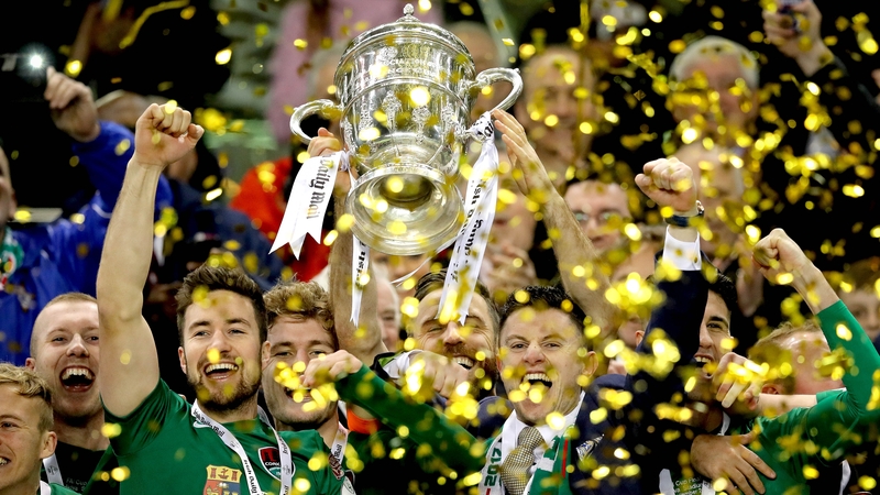 Cork celebrate with the cup