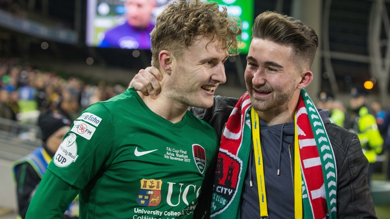 Kieran Sadlier (L) with Sean Maguire