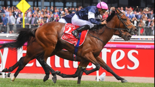 The Joseph O'Brien-trained Rekindling led home an Irish 1-2-3