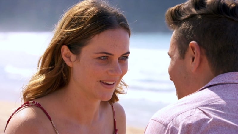 Beth's breath is taken away on the beach