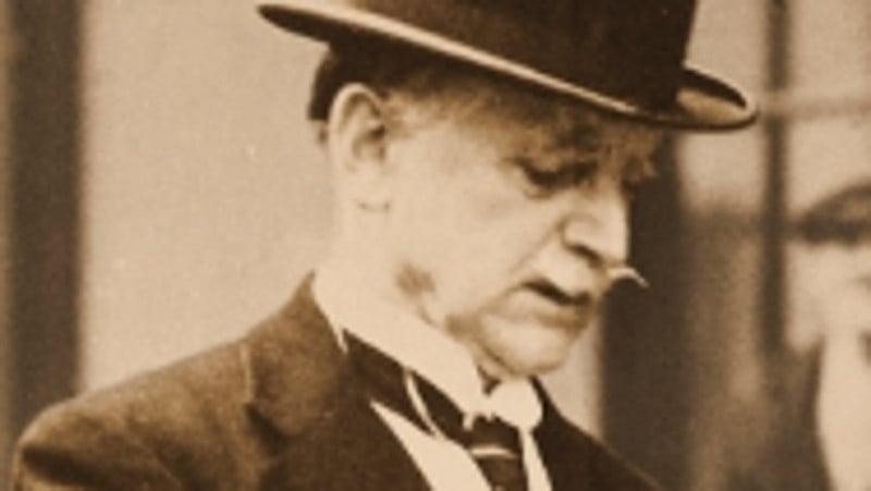 Alfie Byrne as he appears on the cover of Trevor White's new biography.