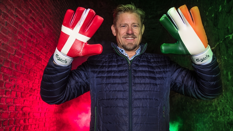 Peter Schmeichel getting into the spirit ahead of Ireland's trip to Denmark