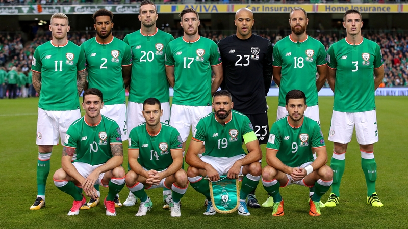 The Ireland team that lost to Serbia in September